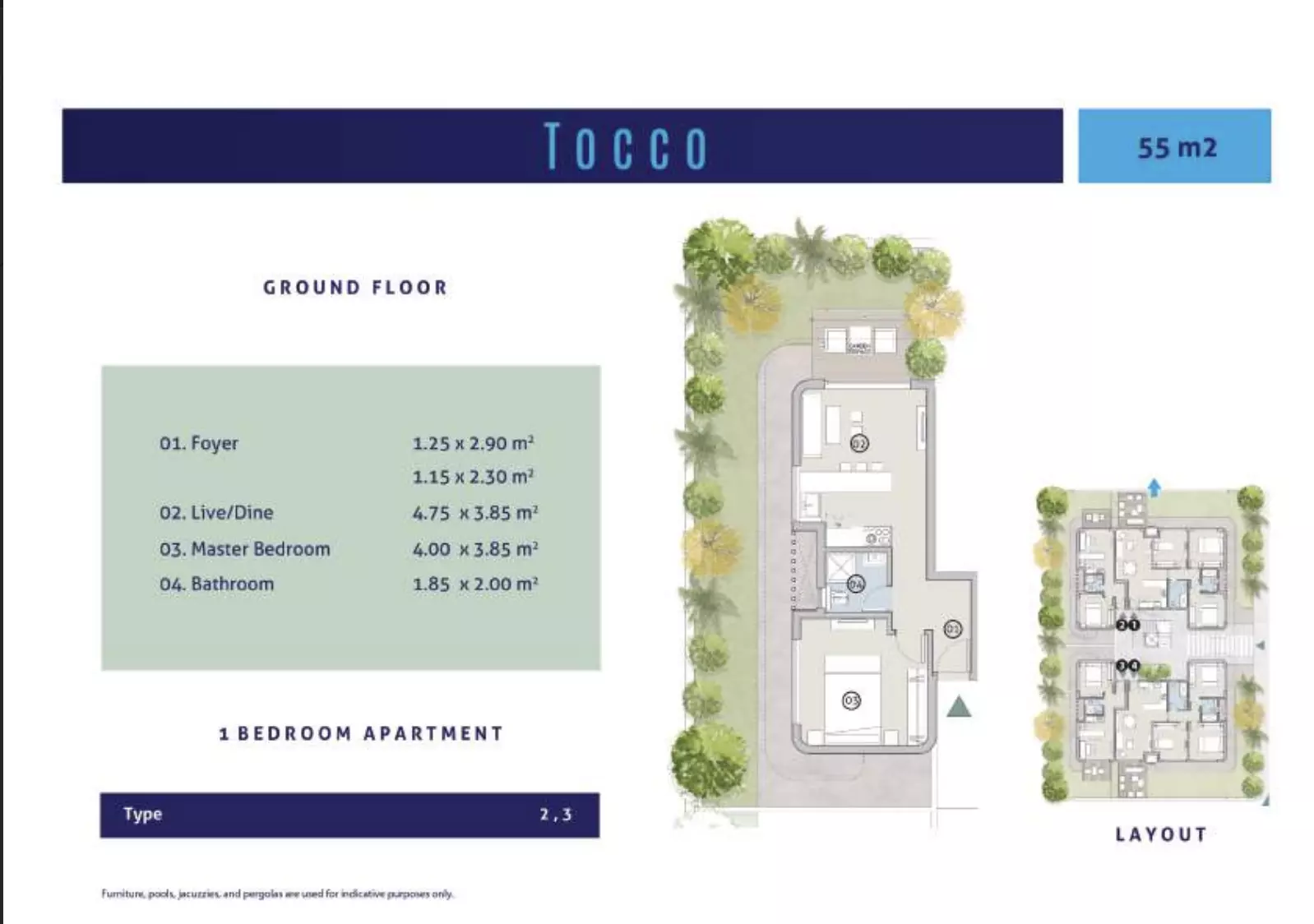 شقة · غرفة · 55 م² في Marseilia Beach 5 Village by Marseilia Developments