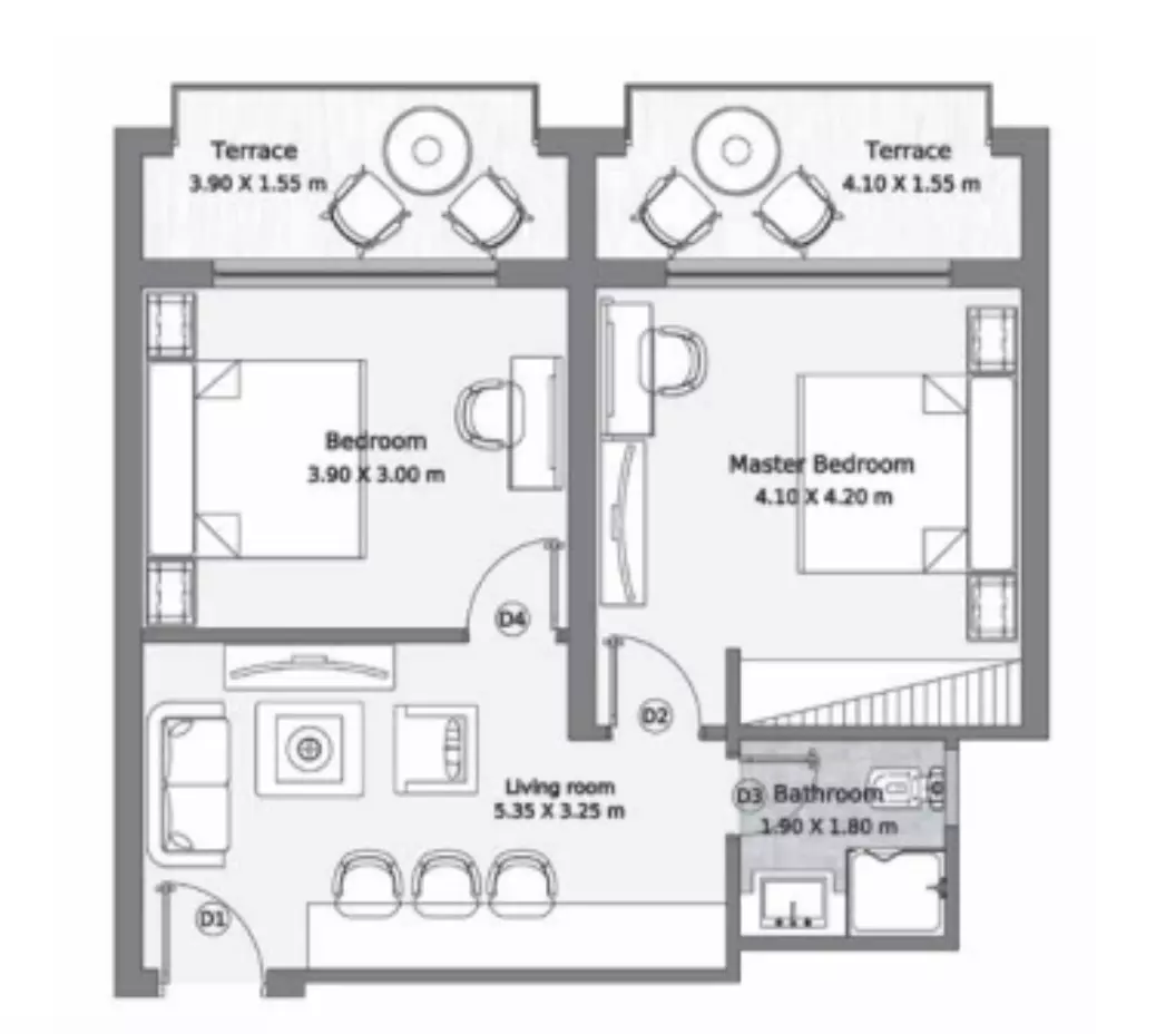 Apartment · 2 Bedrooms · 95–155 m² in Remal North Coast Village 3