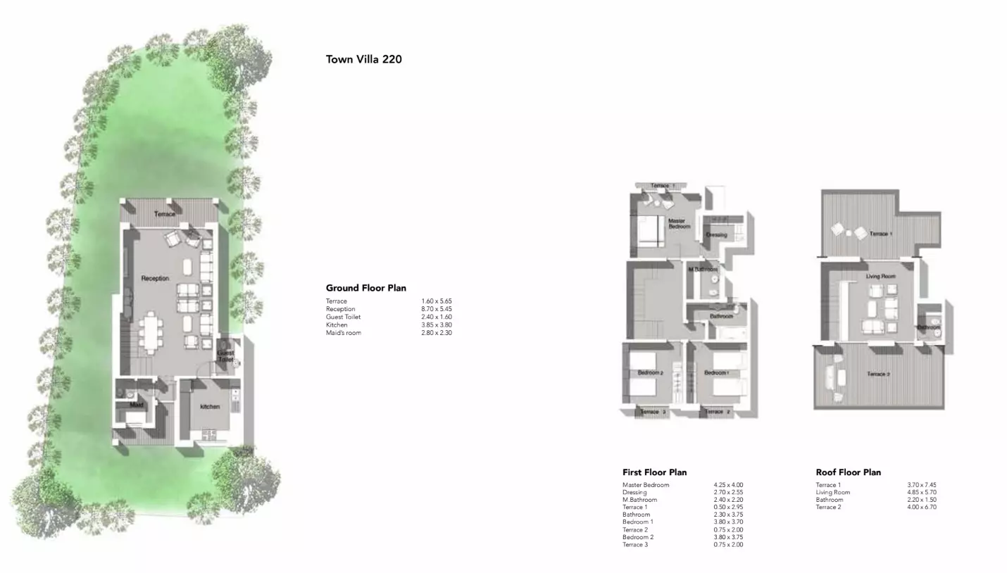 فيلا · 3 غرف · 185–375 م² في The MarQ Gardens New Cairo 3