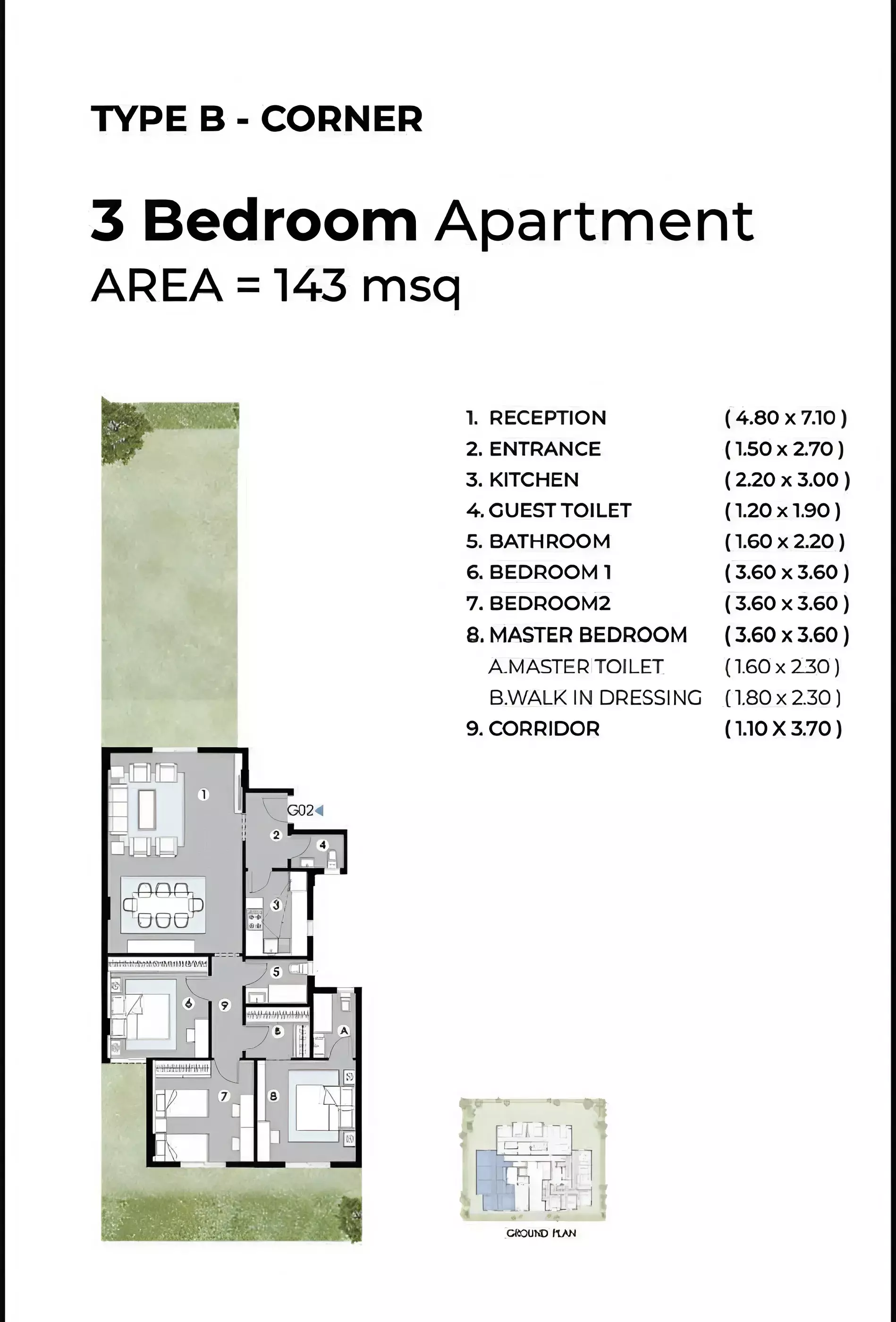 شقة · 3 غرف · 138–171 م² في كمبوند هوم ريزيدنس التجمع السادس 2026 Compound Home Residence New Cairo 3