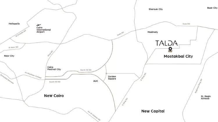 Compound Talda New Cairo master plan