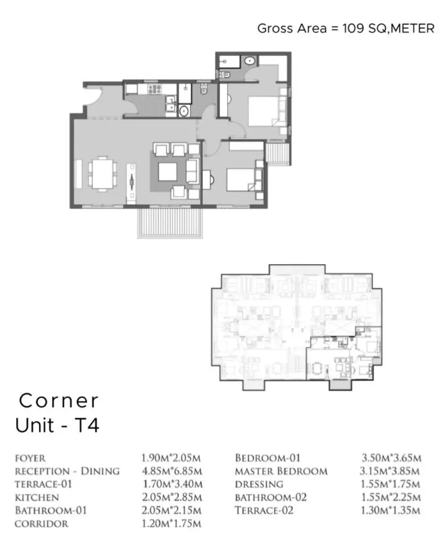 Apartment · 2 Bedrooms · 88–109 m² in كمبوند دي جويا ريزيدنس الشيخ زايد 2026 De Joya Residence New Zayed 2