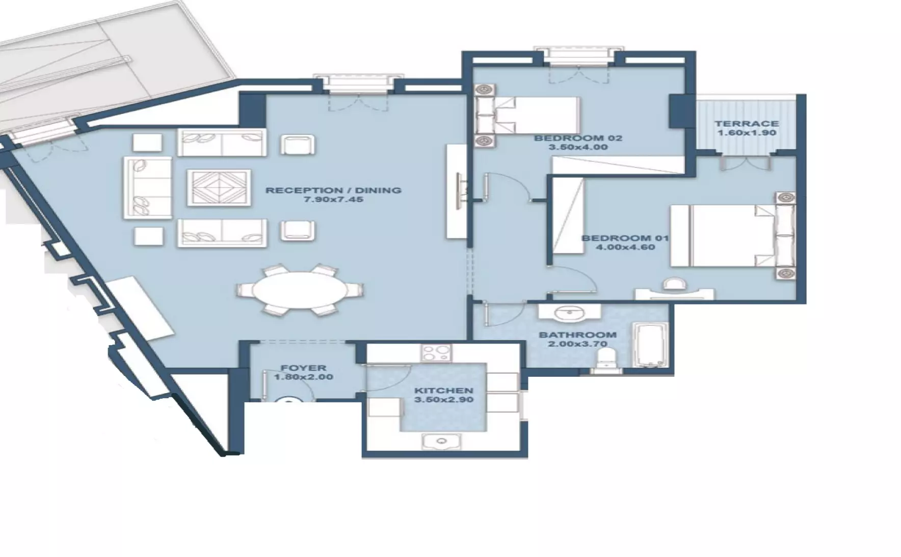 Apartment · 2 Bedrooms · 123–163 m² in New Garden City 2