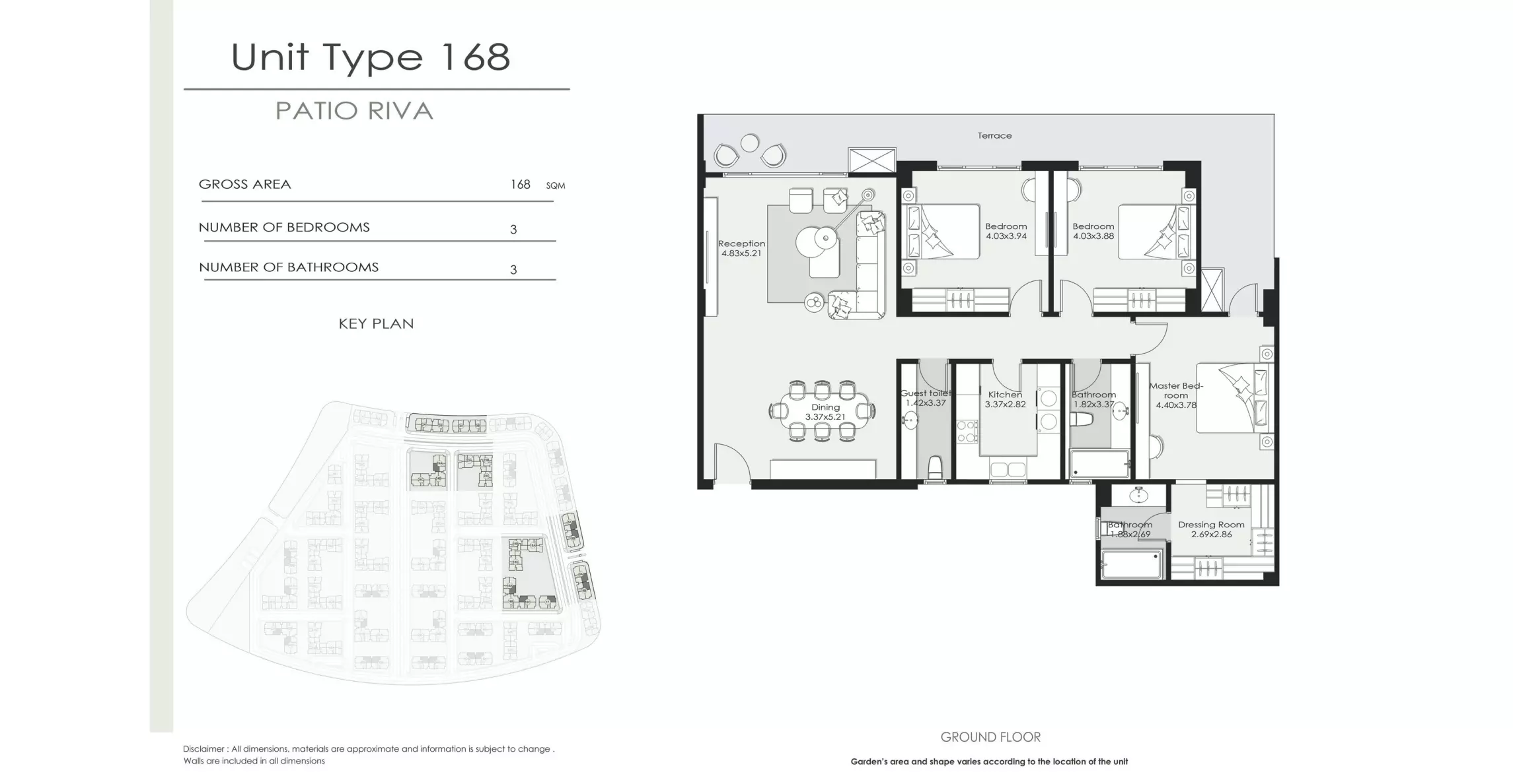 شقة · 3 غرف · 152–212 م² في El Patio Riva Compound by La Vista 2