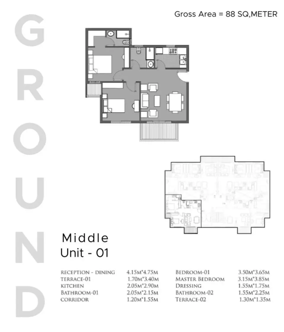 Apartment · 2 Bedrooms · 88–109 m² in كمبوند دي جويا ريزيدنس الشيخ زايد 2026 De Joya Residence New Zayed 4