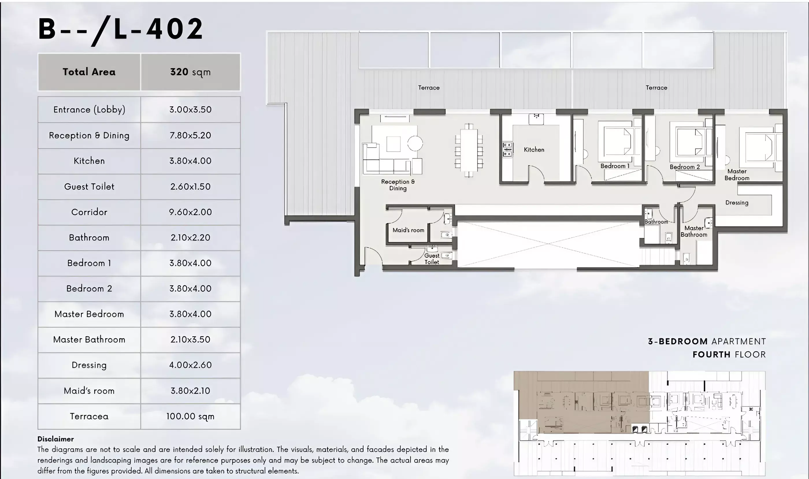 شقة · 3 غرف · 177–320 م² في كمبوند كايت ريزيدنس اكتوبر 2026 Compound Kite Residence October 3