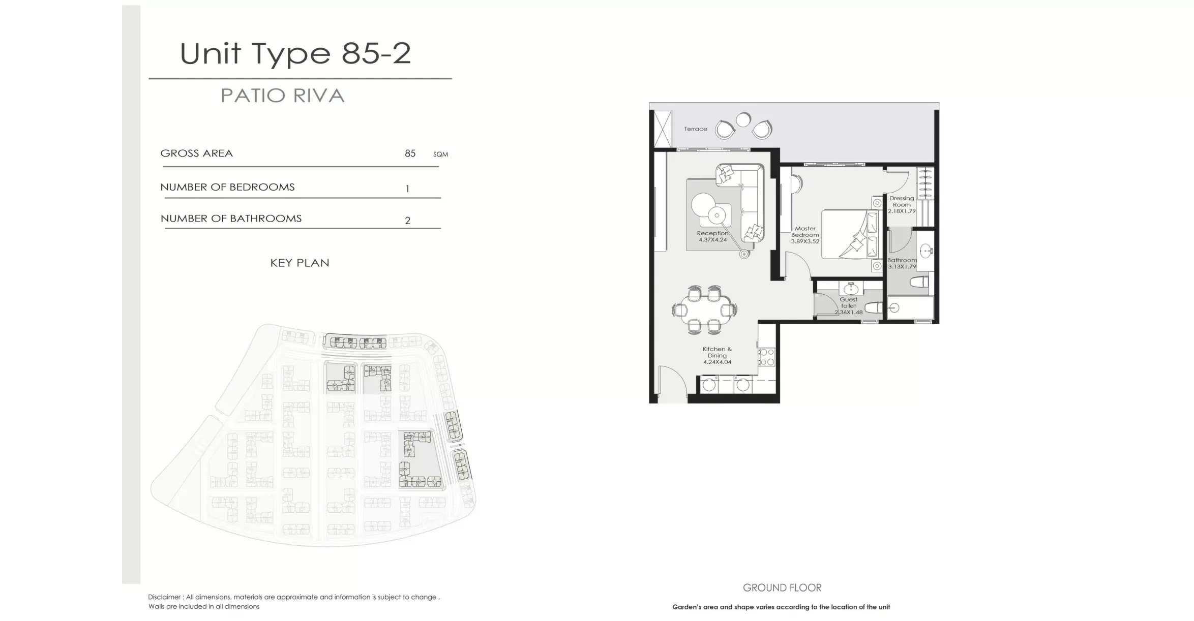 شقة · غرفة · 66–85 م² في El Patio Riva Compound by La Vista 3