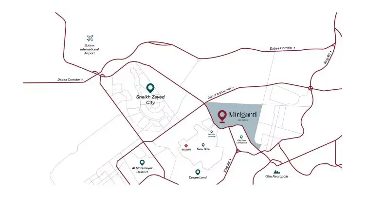 Midgard Residence Zayed master plan