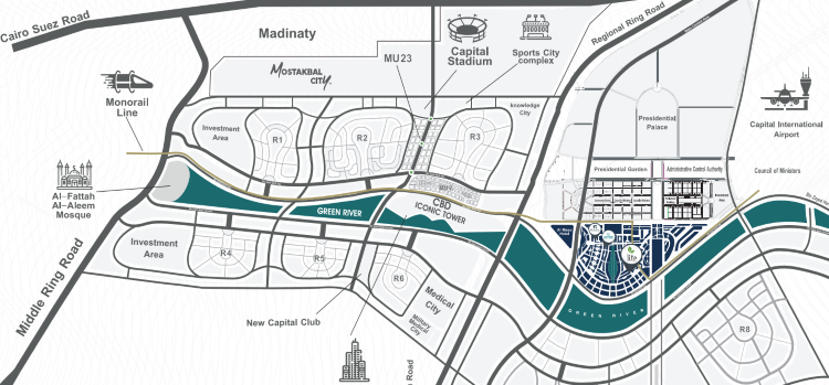 لايف ميديكال تاور العاصمة الإدارية master plan