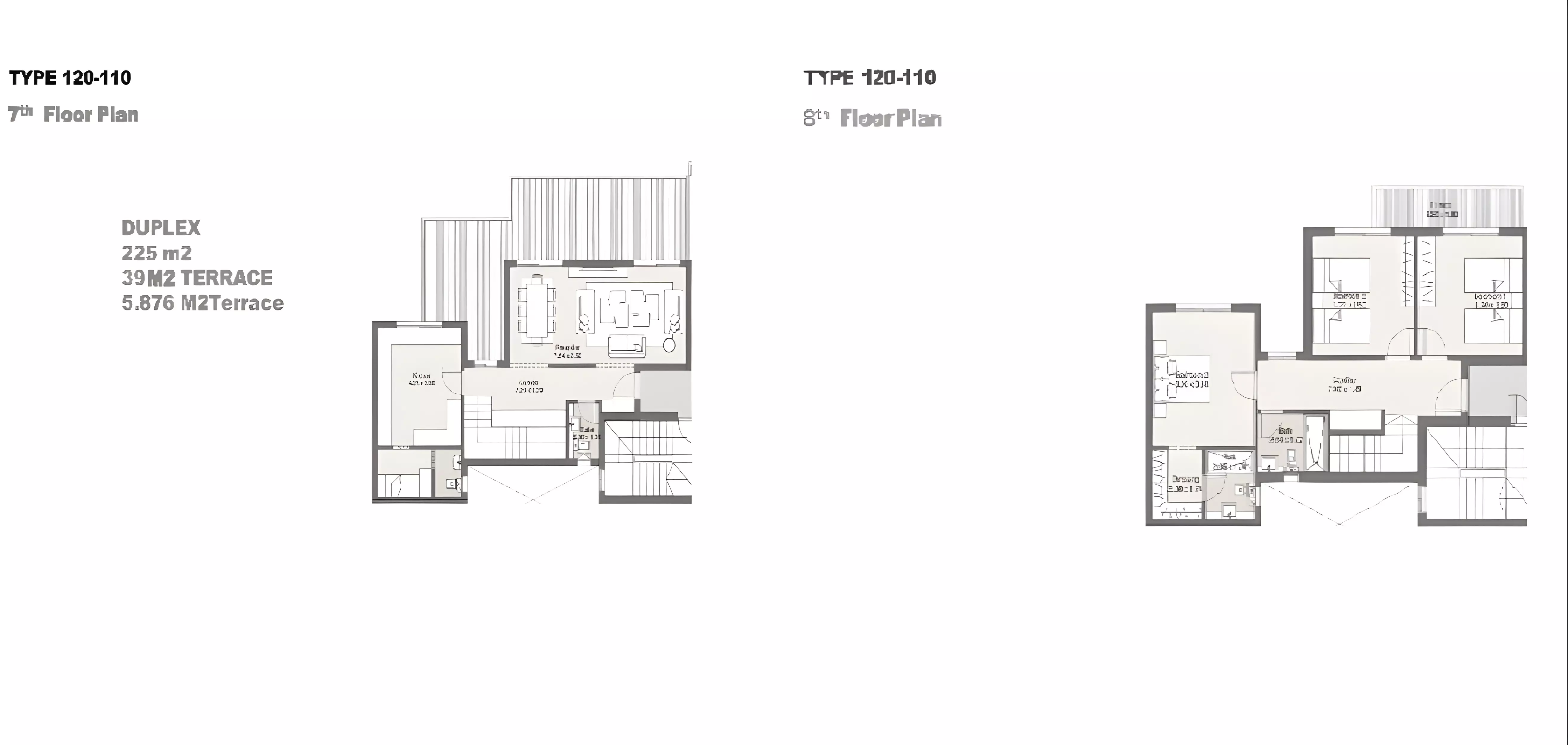 دوبلكس · 3 غرف · 216–225 م² في Maliv Compound New Cairo 2