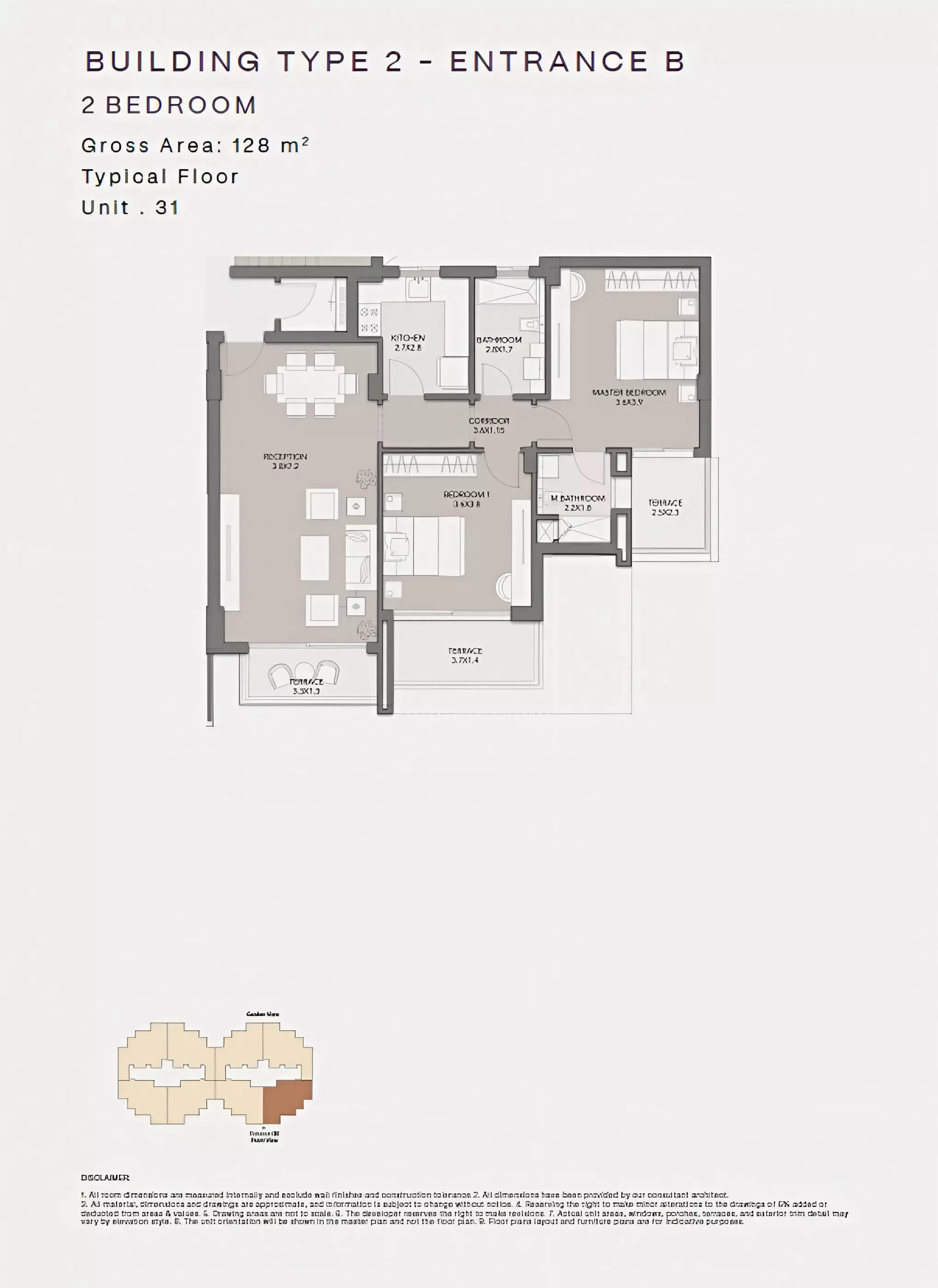 شقة · غرفتين · 109–154 م² في Club Hills Residence 4
