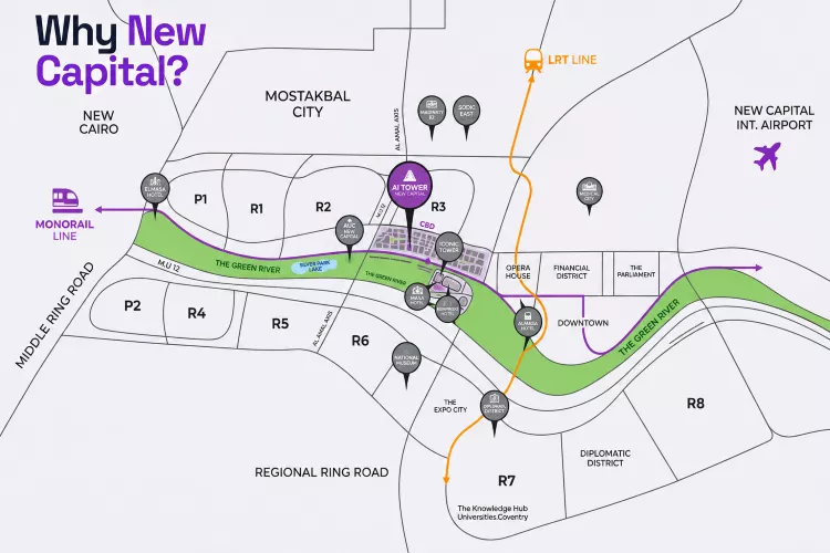 AI Mall AI Tower New Capital master plan