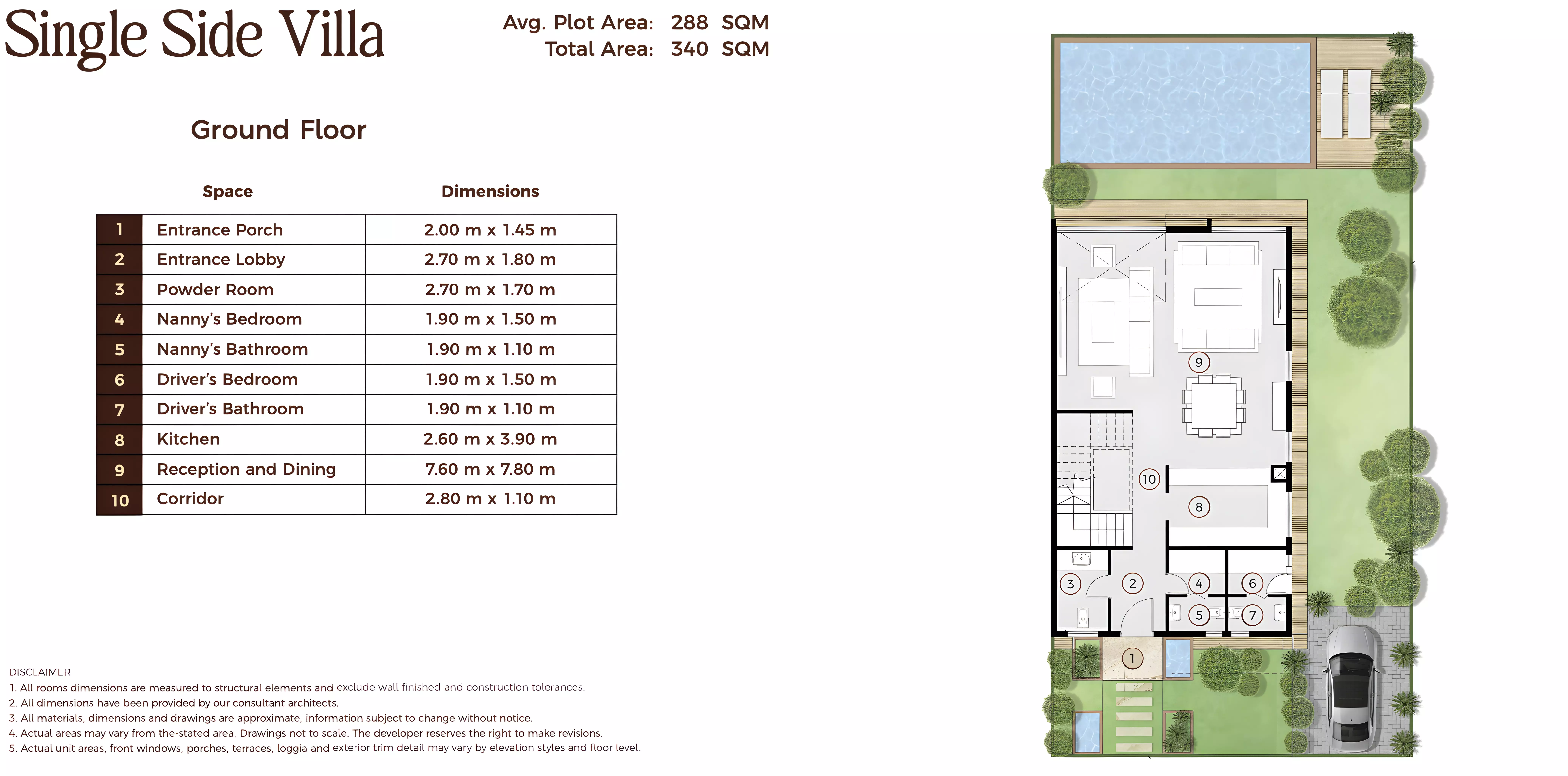 فيلا · 3 غرف · 340 م² في Lin Wood compound New Cairo by ERG Developments