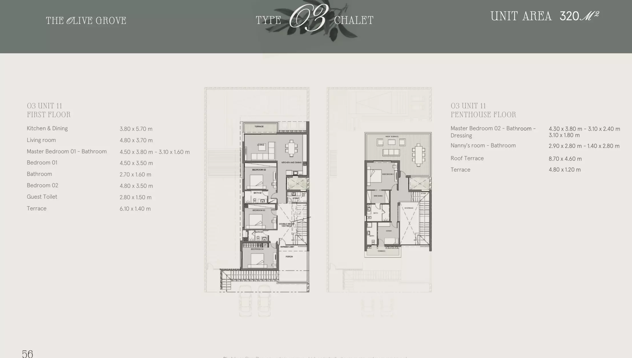 Apartment · 4 Bedrooms · 235–320 m² in Marsa Baghush 2