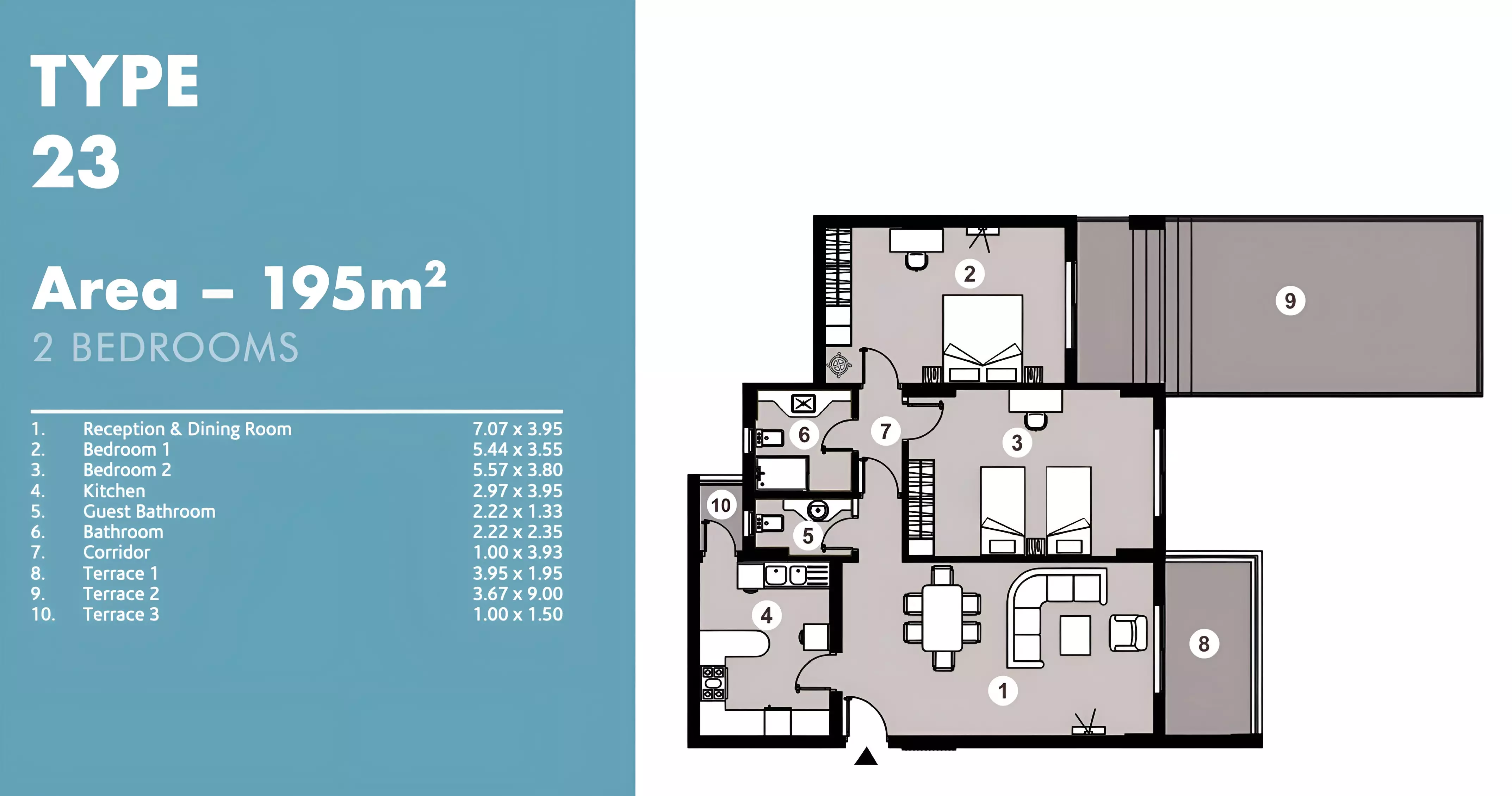 شقة · غرفتين · 125–200 م² في Down Town New El Alamein by City Edge Developments 3