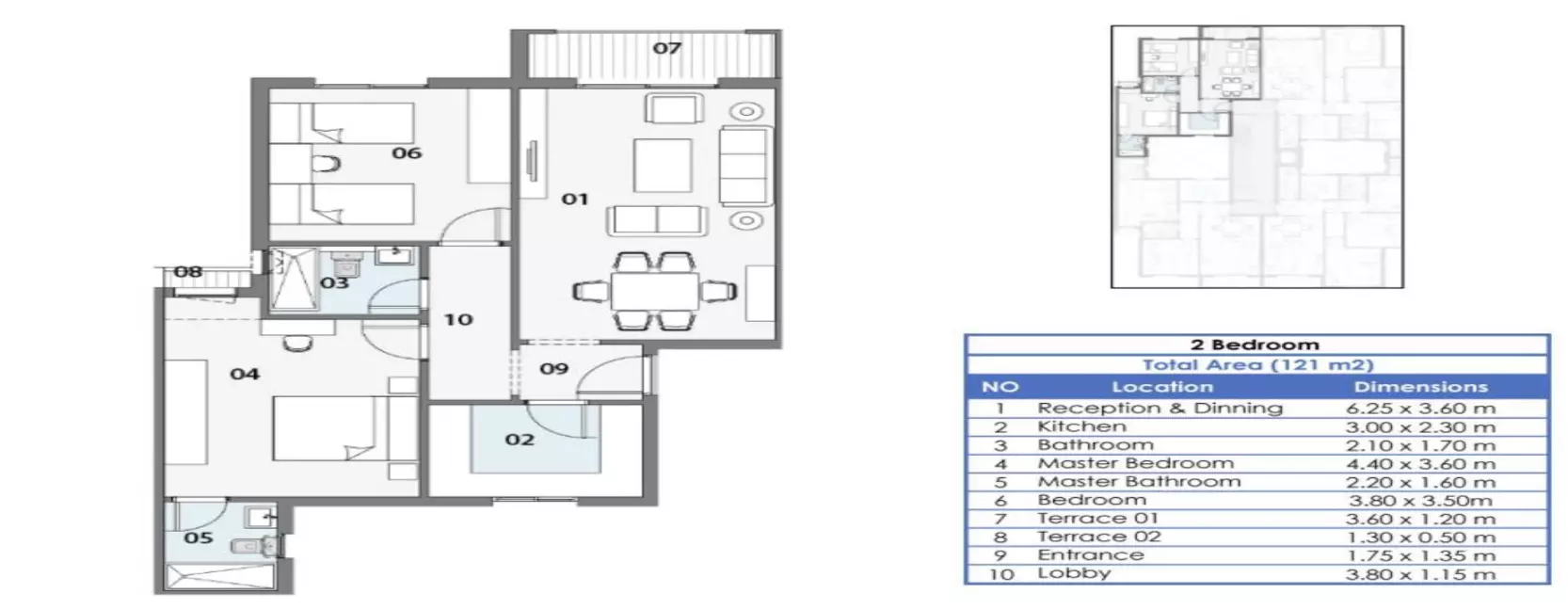 Apartment · 2 Bedrooms · 114–139 m² in كمبوند هوب التجمع الخامس 2026 Compound Hope New Cairo 4