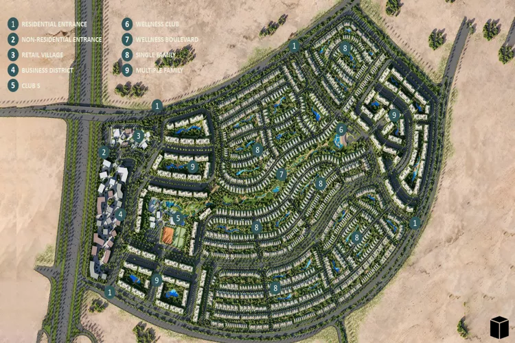 كمبوند ايست فالي المستقبل سيتي master plan