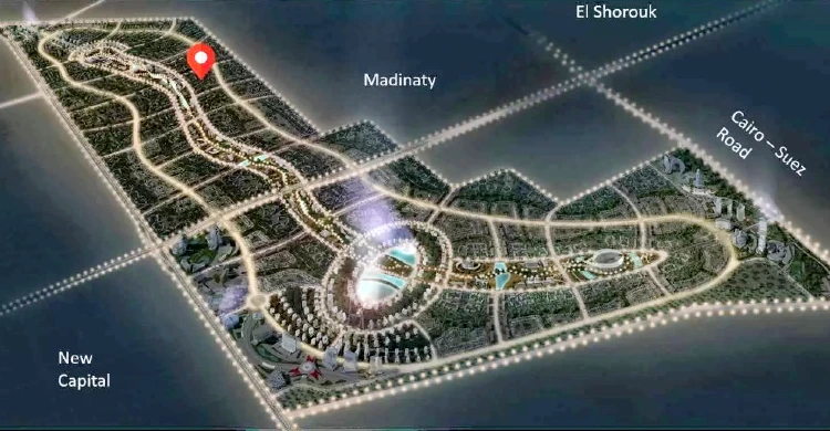 كمبوند بيتا جرينز مدينة المستقبل master plan