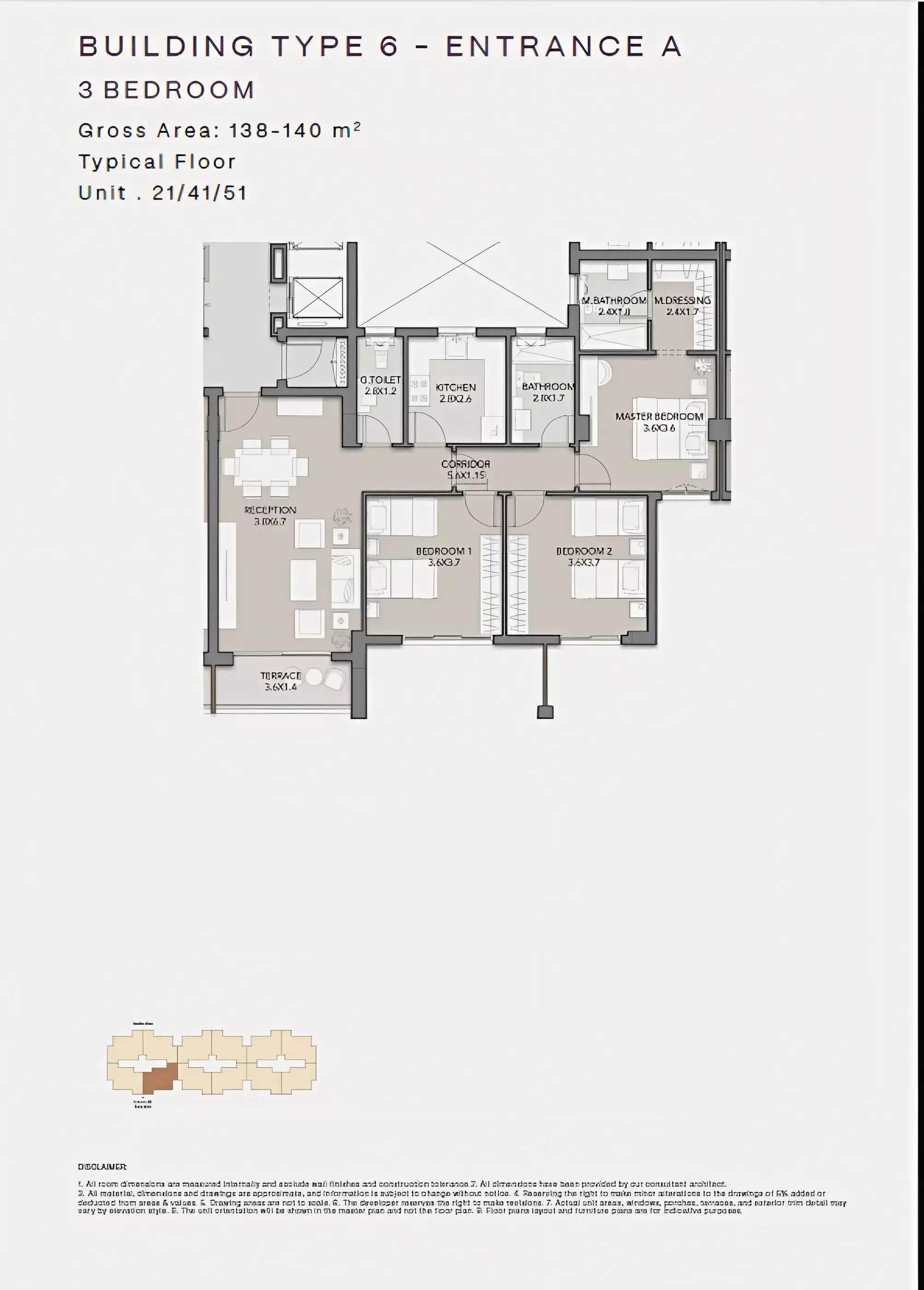 شقة · 3 غرف · 138–168 م² في Club Hills Residence 2