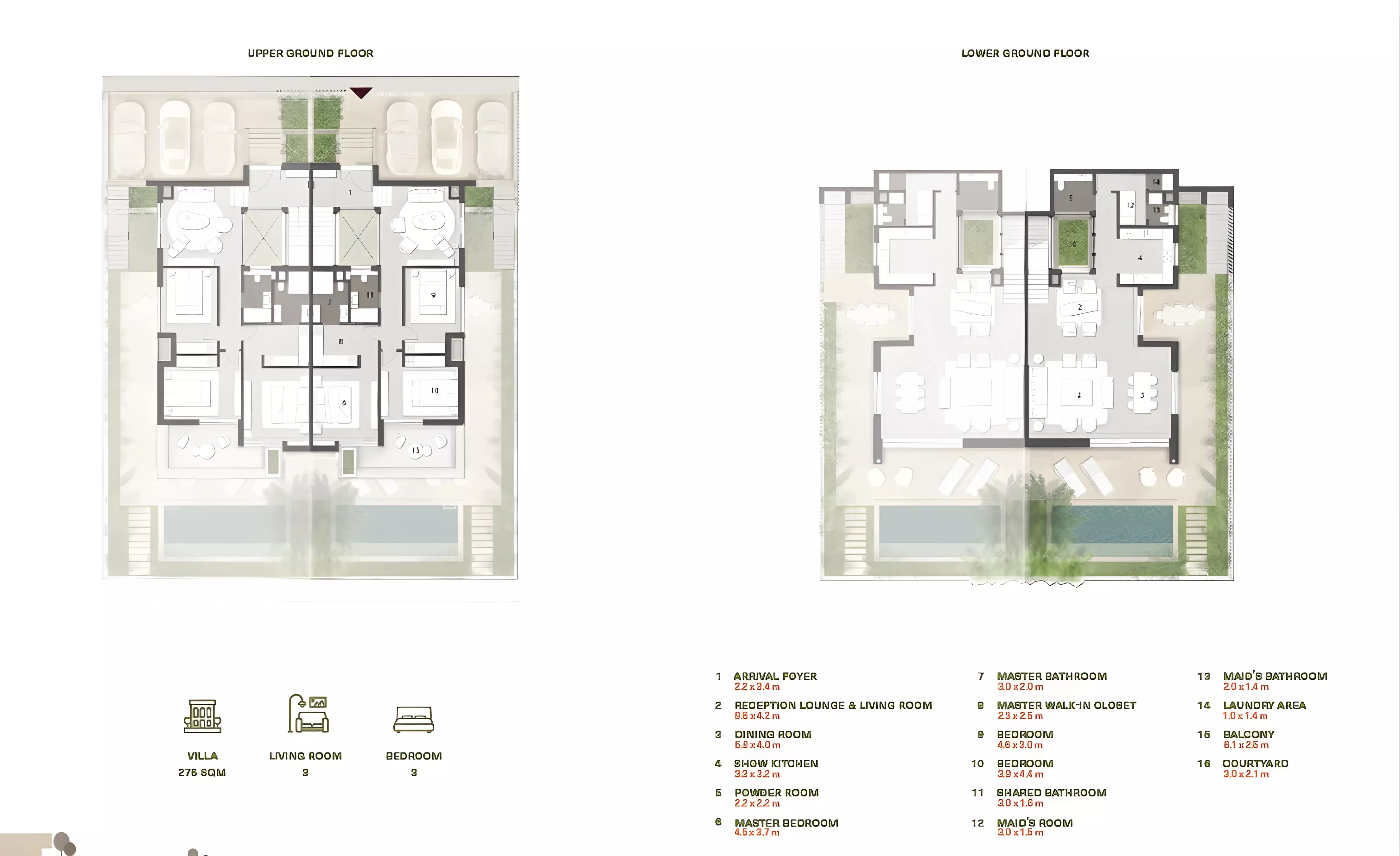 Townhouse · 3 Bedrooms · 263–278 m² in Grova East Hills 2