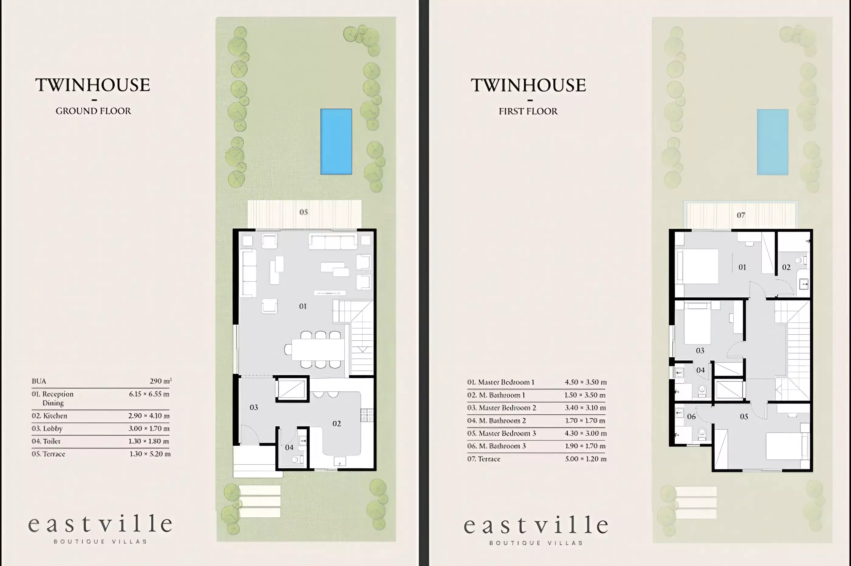 Apartment · 5 Bedrooms · 290 m² in كمبوند ايست فيل التجمع الخامس 2026 Compound Eastville New Cairo