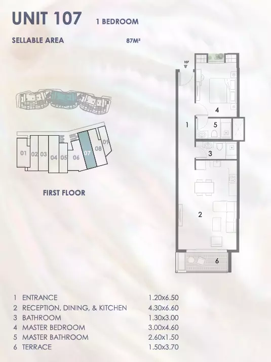 Apartment · 1 Bedroom · 60–90 m² in قرية المصيف الساحل الشمالي 2026 Village El Masyaf North Coast 3
