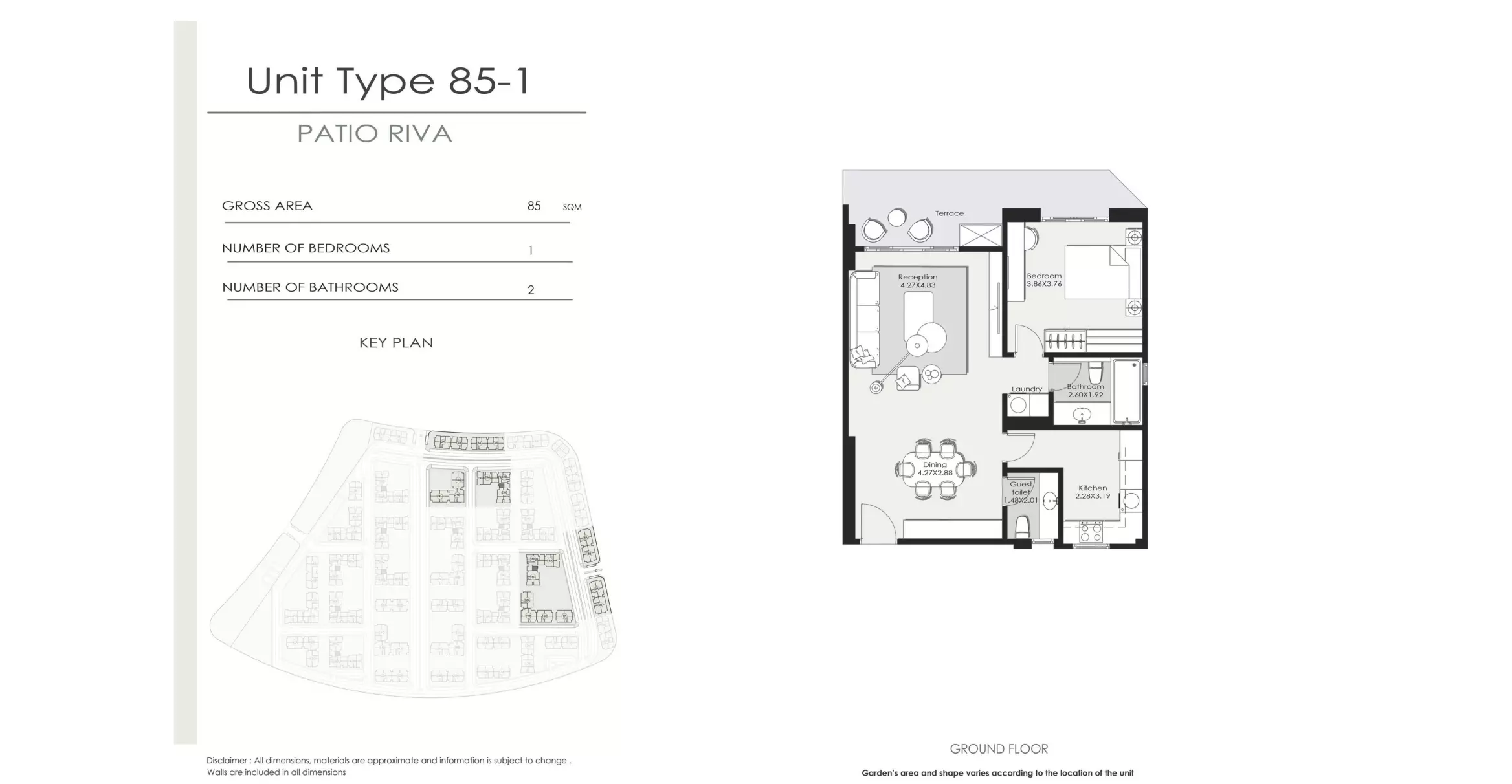 شقة · غرفة · 66–85 م² في El Patio Riva Compound by La Vista 2