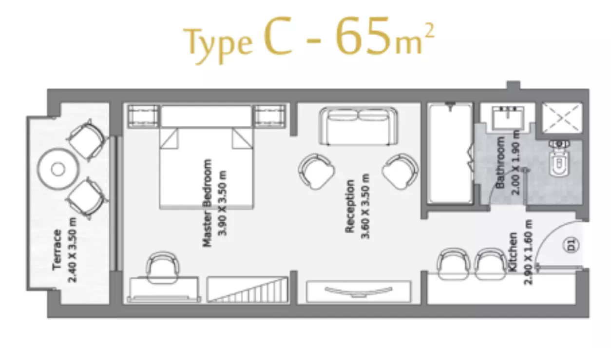 Apartment · 1 Bedroom · 65–75 m² in Remal North Coast Village 2