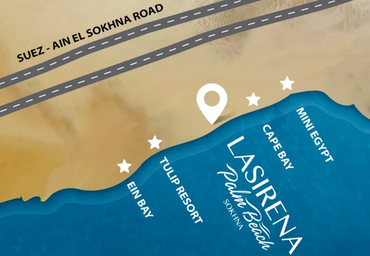 لاسيرينا بالم بيتش السخنة master plan