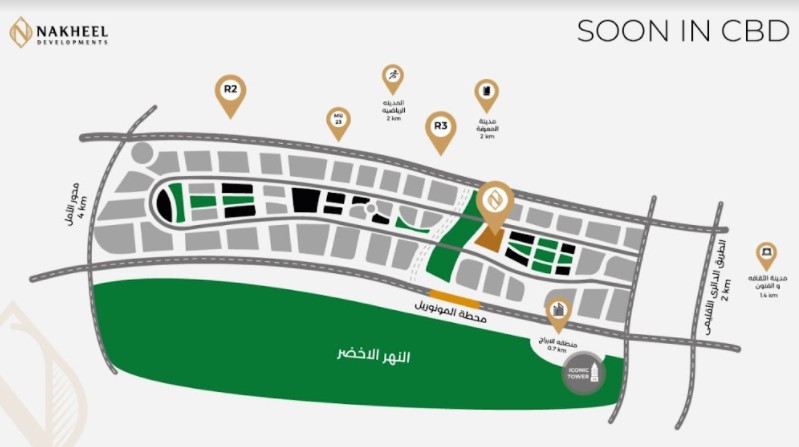 أبراج دابل تو master plan