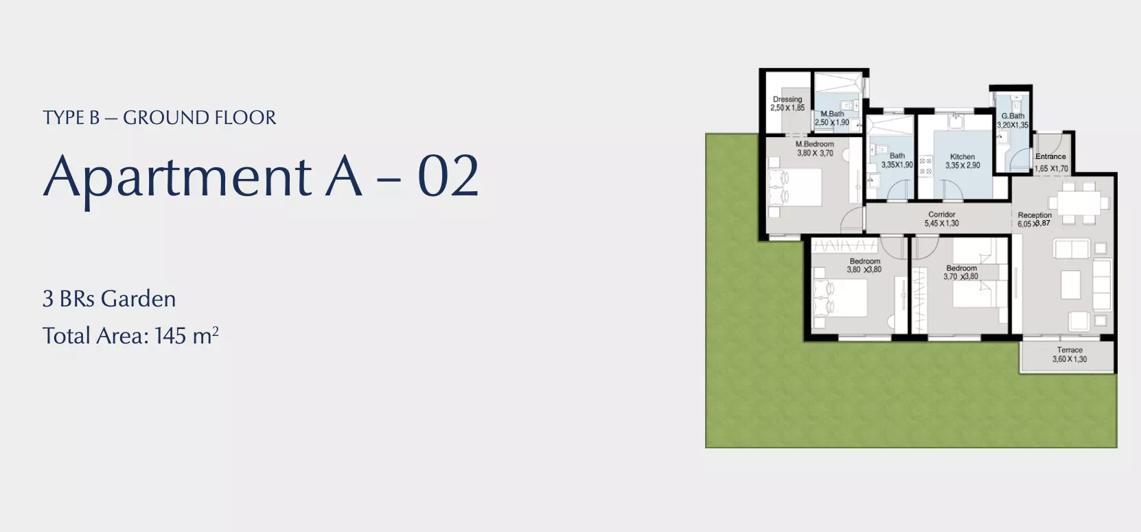 شقة · 3 غرف · 145–205 م² في كمبوند بلو تري التجمع الخامس 2026 Compound Blue Tree New Cairo 2