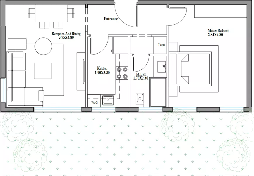 Apartment · 1 Bedroom · 81 m² in كمبوند سكاي رامب زايد الجديدة 2026 Compound Sky Ramp New Zayed