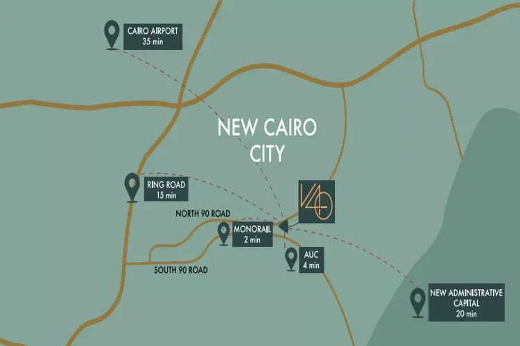 مول 40 ديستركت التجمع الخامس 40 master plan