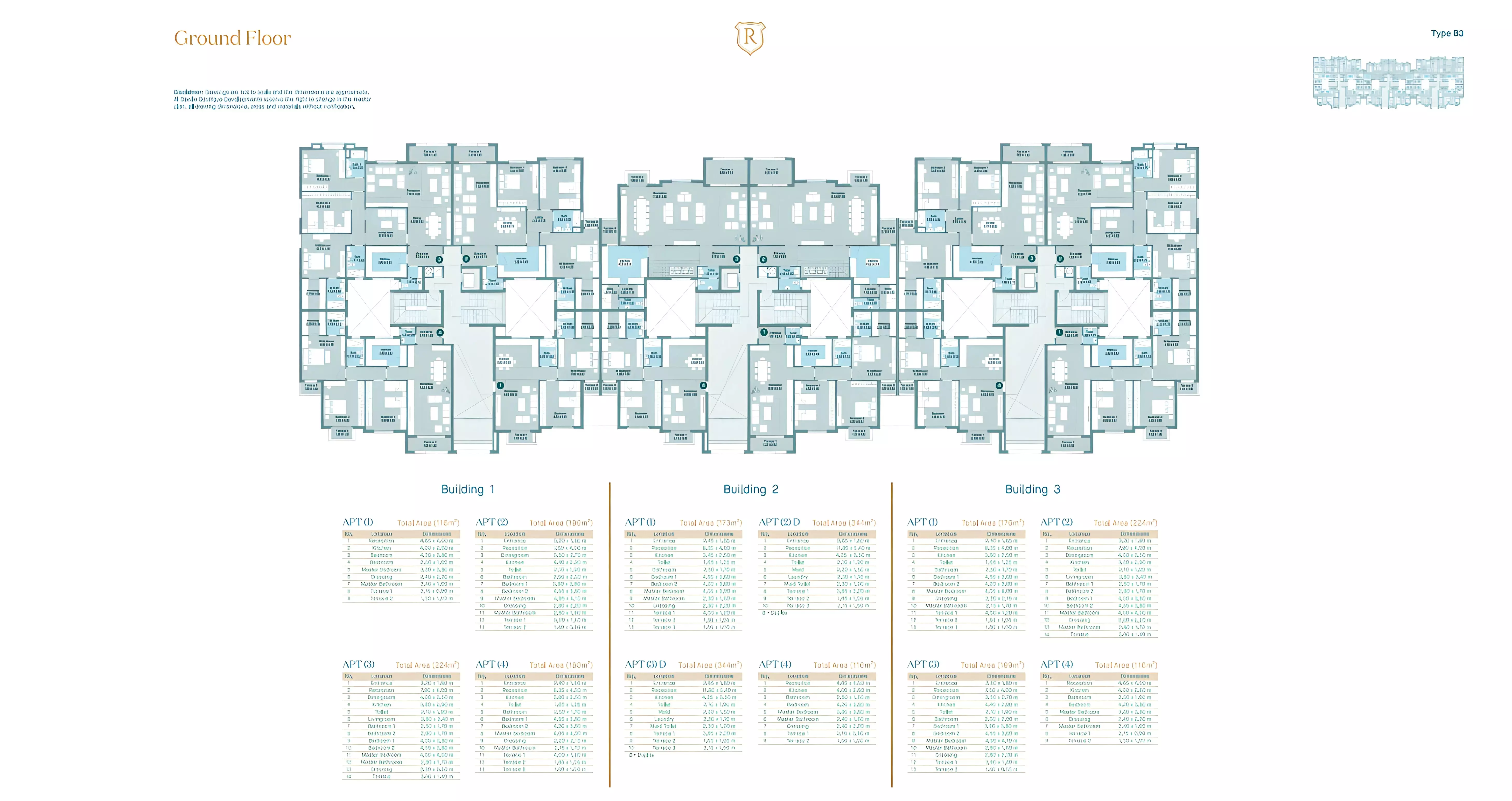 Apartment · 3 Bedrooms · 153–344 m² in Regents Square compound New Cairo by Al Dawlia Developments 2