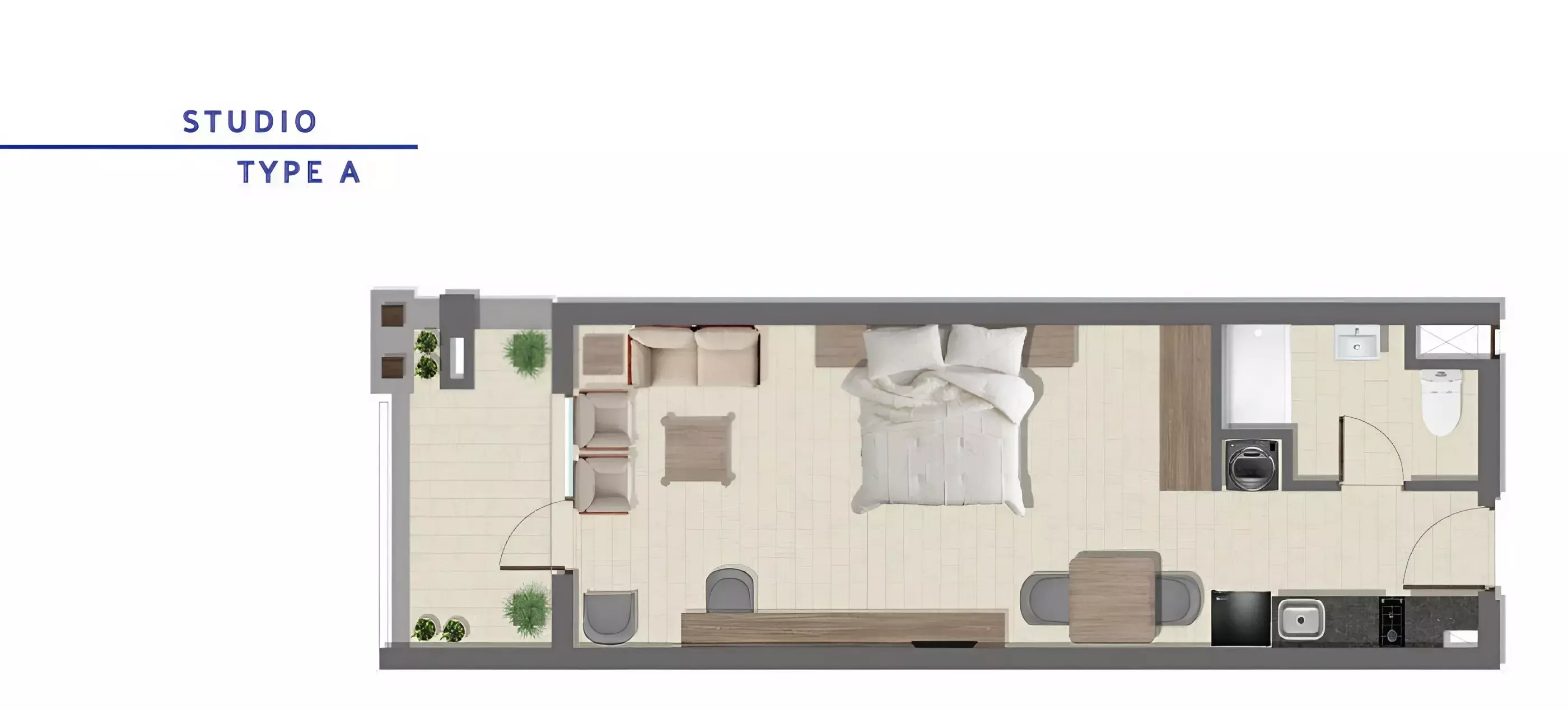 Apartment · 58–73 m² in Al Dau Heights Hurghada 2