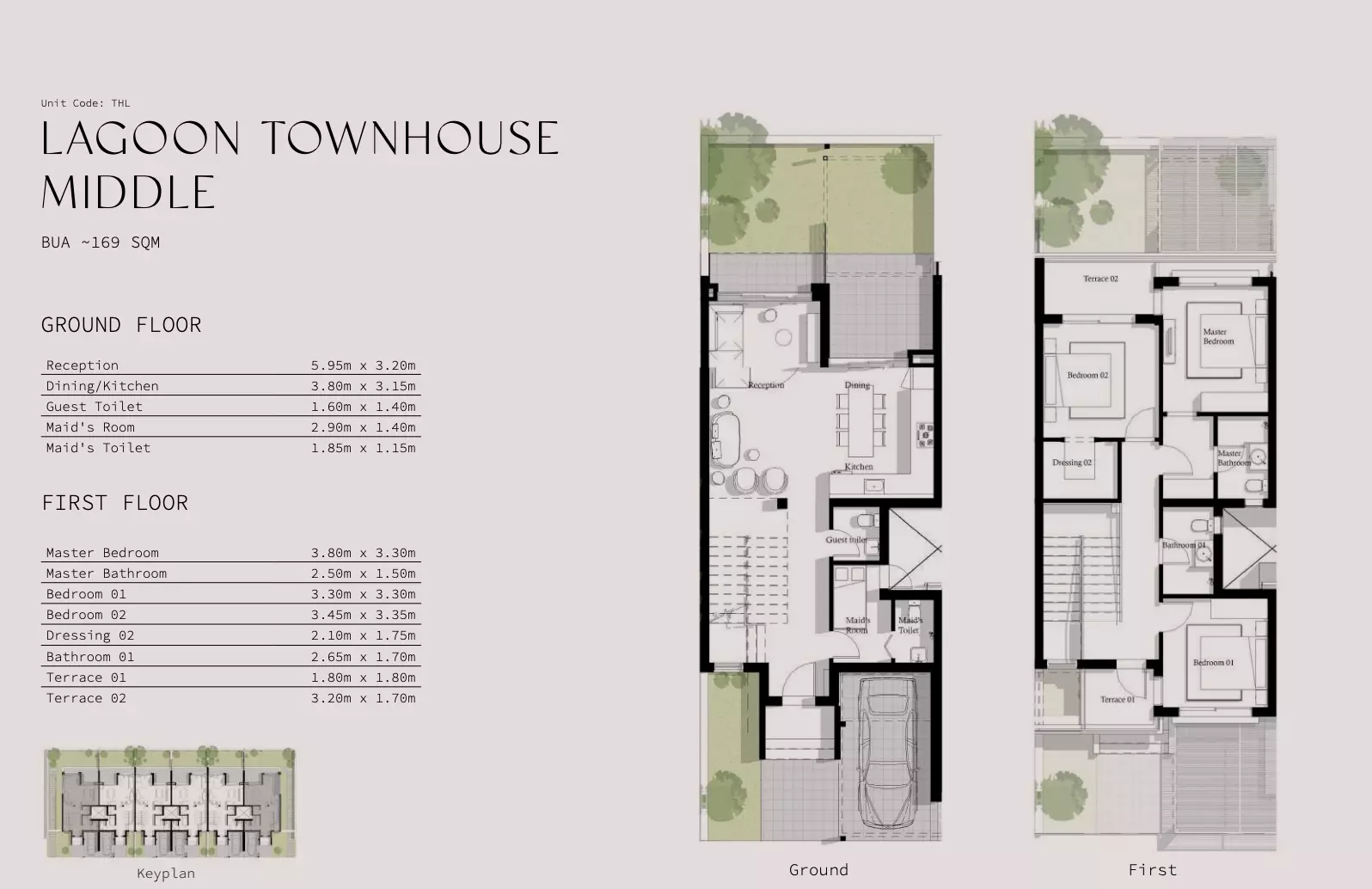 Townhouse · 3 Bedrooms · 169–185 m² in Ayla Jefaira 2