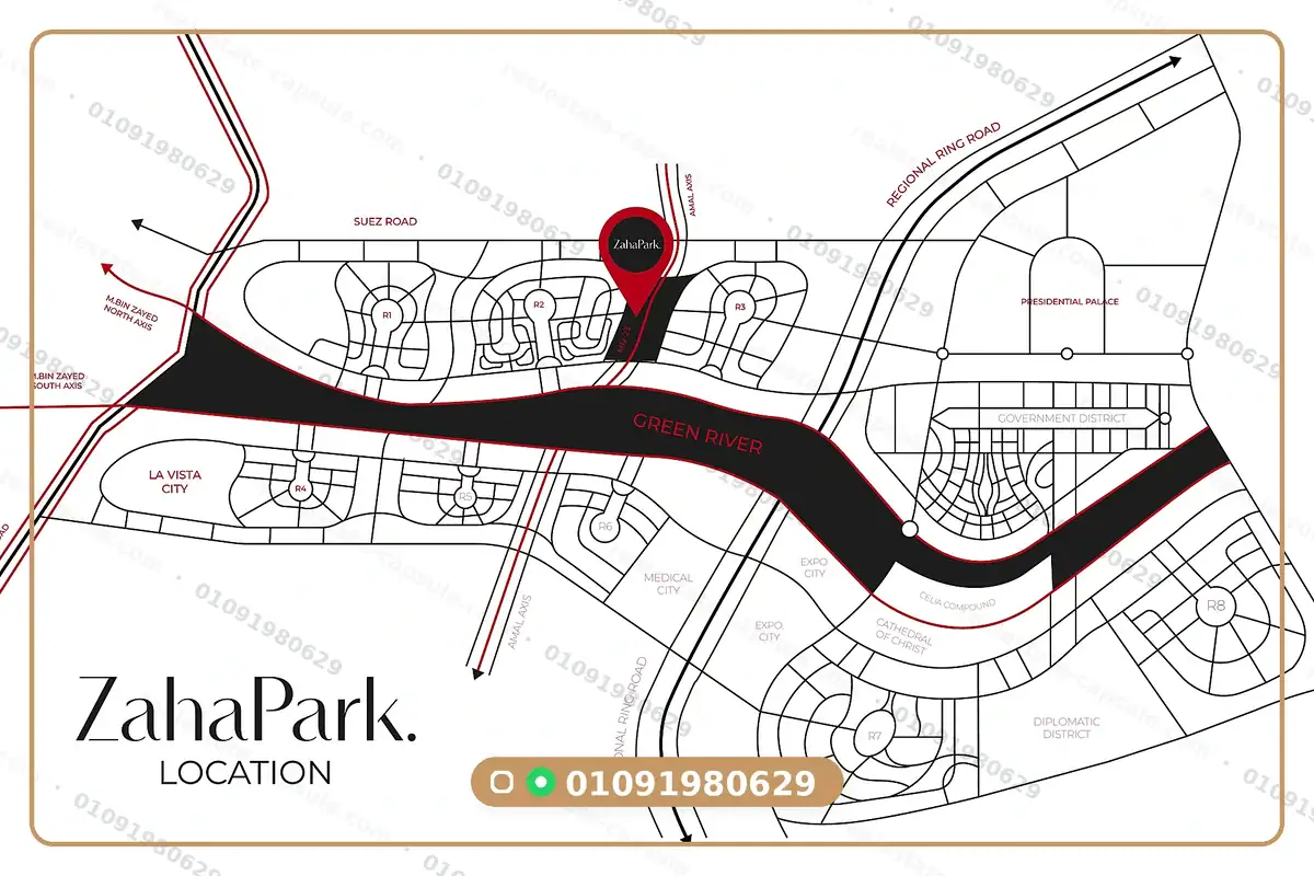 زها مول العاصمة الجديدة master plan