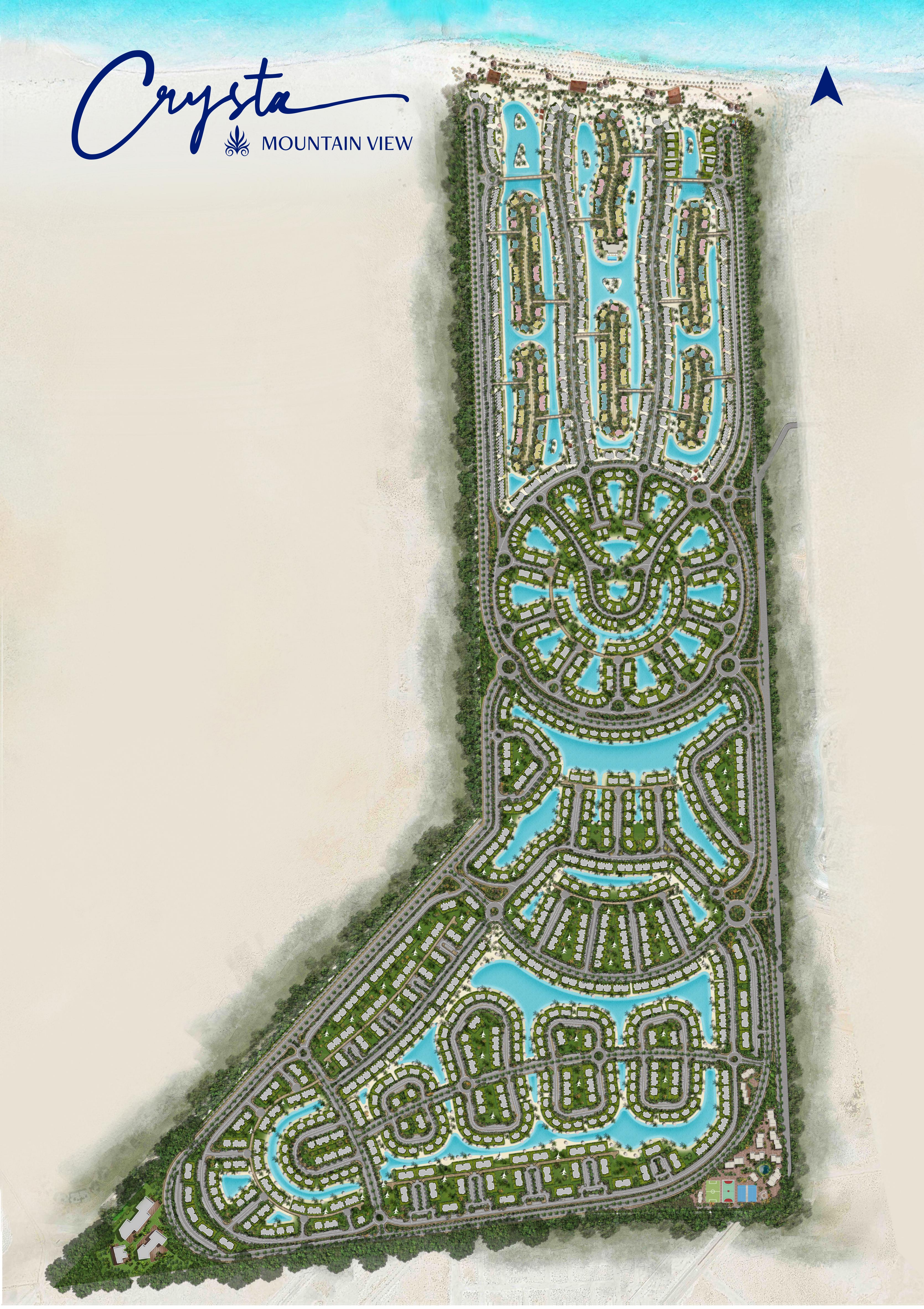 مشروع كريستال يارد القاهرة الجديدة master plan