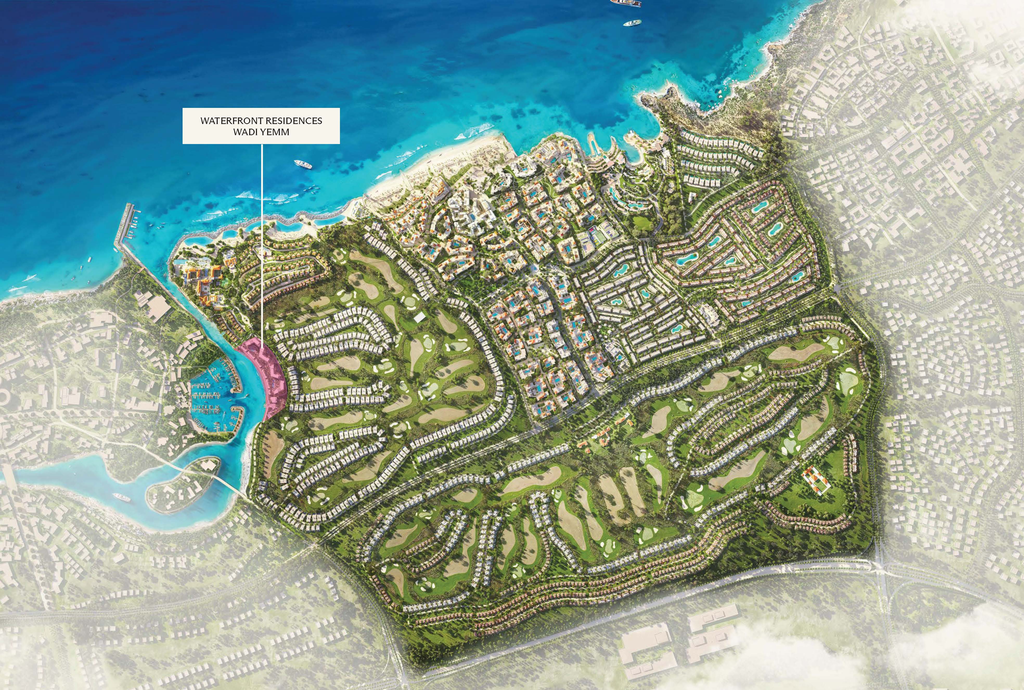 مارينا ووترفرونت ريزيدنسز master plan